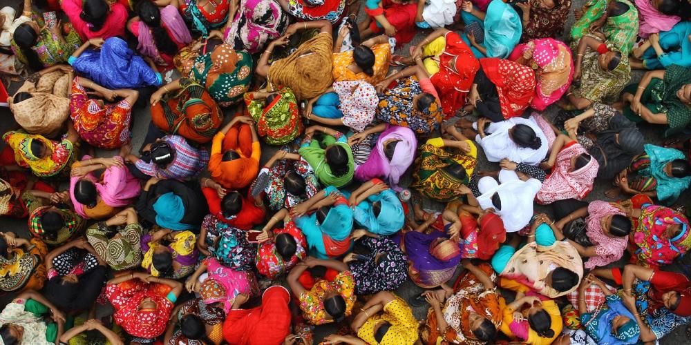 Women in Bangladesh, sitting
