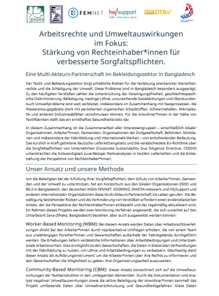 Cover Worker- and Community-Based Monitoring German